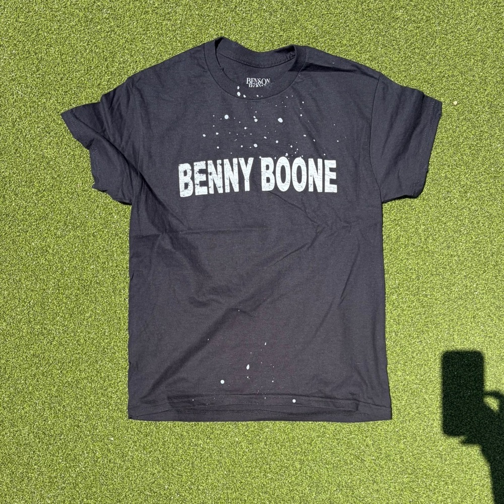 Benson "Benny" Boone Tour Graphic T-Shirt Black Paint Splatter Short Sleeve Tee